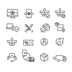 Marketing Icons set,Vector