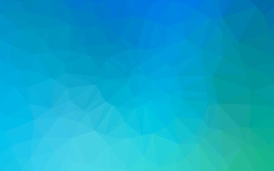 Light Blue, Green vector abstract mosaic background. Colorful illustration in abstract style with gradient. Template for a cell phone background.