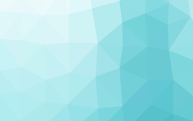 Light BLUE vector triangle mosaic cover. A sample with polygonal shapes. Elegant pattern for a brand book.