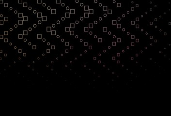 Dark Pink, Yellow vector background with rectangles.