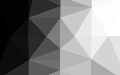 Dark Silver, Gray vector triangle mosaic template. Brand new colorful illustration in with gradient. Completely new template for your business design.