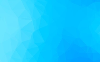 Light BLUE vector blurry triangle template. A vague abstract illustration with gradient. Template for a cell phone background.