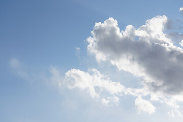 sky with clouds and sun. sky abstract background