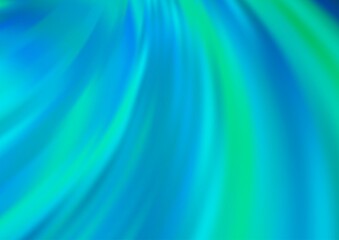 Light BLUE vector pattern with bent ribbons. Creative illustration in halftone marble style with gradient. The elegant pattern for brand book.