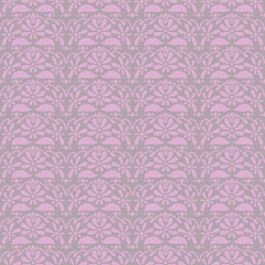 floral lace ruffle seamless repeat pattern in party pink and dream of cotton