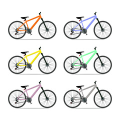 Fototapeta premium set bicycle vector
