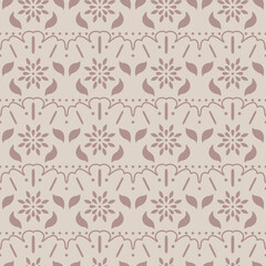 floral lace ruffle seamless repeat pattern in pink suede and silence