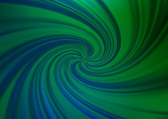 Dark Blue, Green vector bokeh template. Modern geometrical abstract illustration with gradient. The best blurred design for your business.