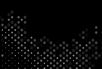 Dark Silver, Gray vector backdrop with dots.