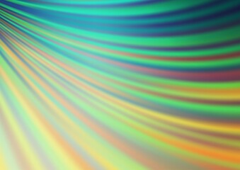 Light Green, Yellow vector template with bent lines. Creative illustration in halftone marble style with gradient. A completely new marble design for your business.