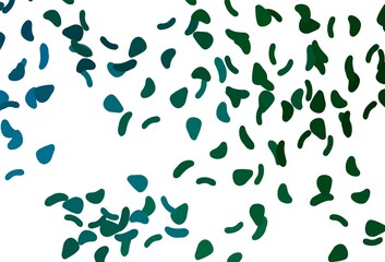 Light Blue, Green vector template with memphis shapes.