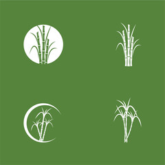 Sugar cane Logo Template vector symbol