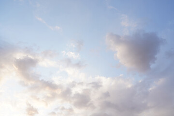 Naklejka premium sky with clouds and sun. sky abstract background