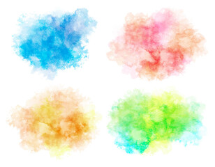 watercolor vector stains; background for texts