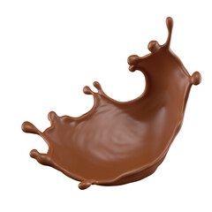 Chocolate Milk splash 3d realistic