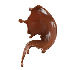 Chocolate Milk splash 3d realistic