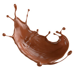 Chocolate Milk splash 3d realistic