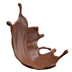 Chocolate Milk splash 3d realistic