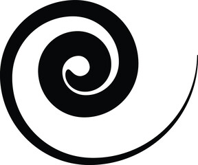 Lines in Circle Form . Spiral Vector Illustration .Technology round. Wave Logo . Design element . Abstract Geometric shape .