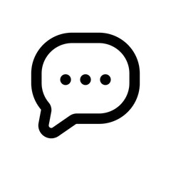 Chat Line Icon - Vector Illustration