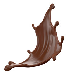 Chocolate Milk splash 3d realistic