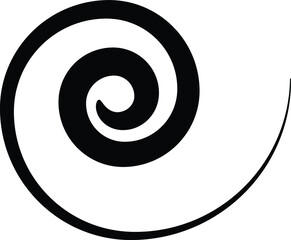 Lines in Circle Form . Spiral Vector Illustration .Technology round. Wave Logo . Design element . Abstract Geometric shape .