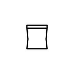 Grocery bag icon  in black line style icon, style isolated on white background