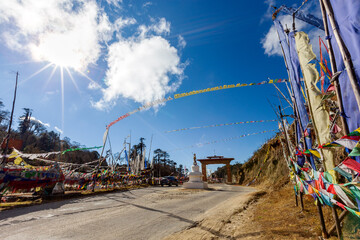 Yotongla pass, Bumthang, Bhutan.