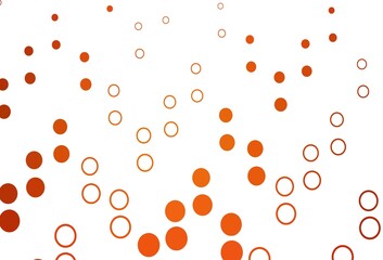 Light Orange vector cover with spots.
