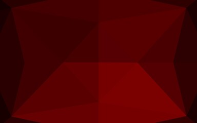 Dark Red vector hexagon mosaic texture. Creative geometric illustration in Origami style with gradient. A new texture for your design.