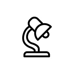 desk lamp icon vector design trendy