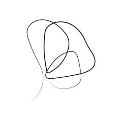 Nature vector continuous line drawing. Poppy flower linear illustration. Editable stroke