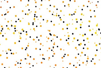 Fototapeta na wymiar Light Orange vector layout with circles, lines, rectangles.