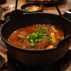 Korean army stew hot pot