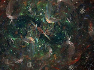 Imaginatory fractal background Image