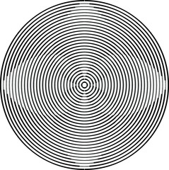 Naklejka premium Lines in Circle Form . Spiral Vector Illustration .Technology round. Wave Logo . Design element . Abstract Geometric shap