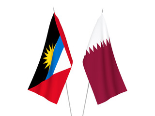 Qatar and Antigua and Barbuda flags