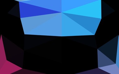 Obraz premium Light Blue, Red vector low poly layout. Glitter abstract illustration with an elegant design. Triangular pattern for your business design.