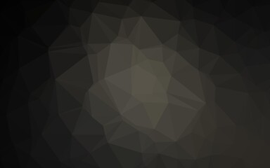 Obraz premium Dark Black vector blurry triangle texture. Shining illustration, which consist of triangles. Brand new style for your business design.