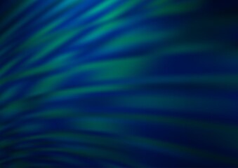 Fototapeta premium Dark BLUE vector blurred shine abstract pattern. A completely new color illustration in a bokeh style. The template for backgrounds of cell phones.