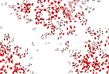 Light Red vector background with abstract forms.