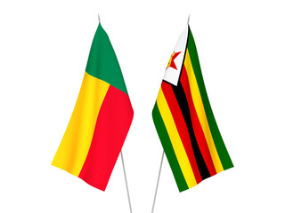 Benin and Zimbabwe flags