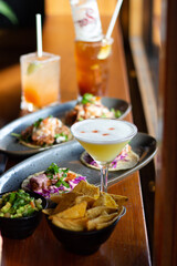 Mexican margaritas and tacos