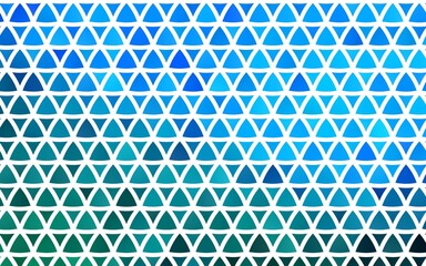 Light Blue, Green vector seamless background with triangles. Abstract gradient illustration with triangles. Pattern for trendy fabric, wallpapers.