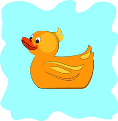 Bright colored object on the theme of bathroom, household on a beautiful colored background-blot