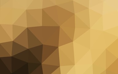 Dark Yellow, Orange vector abstract polygonal texture. A completely new color illustration in a vague style. Completely new design for your business.