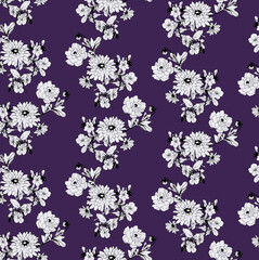seamless flower pattern, floral print.