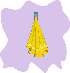 beautiful colored towel on a colored background-blot