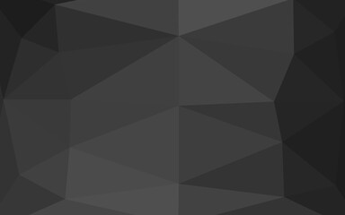 Obraz premium Dark Silver, Gray vector shining triangular background. Triangular geometric sample with gradient. Elegant pattern for a brand book.
