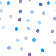 Light Blue, Red vector seamless template with circles. Beautiful colored illustration with blurred circles in nature style. Completely new template for your brand book.